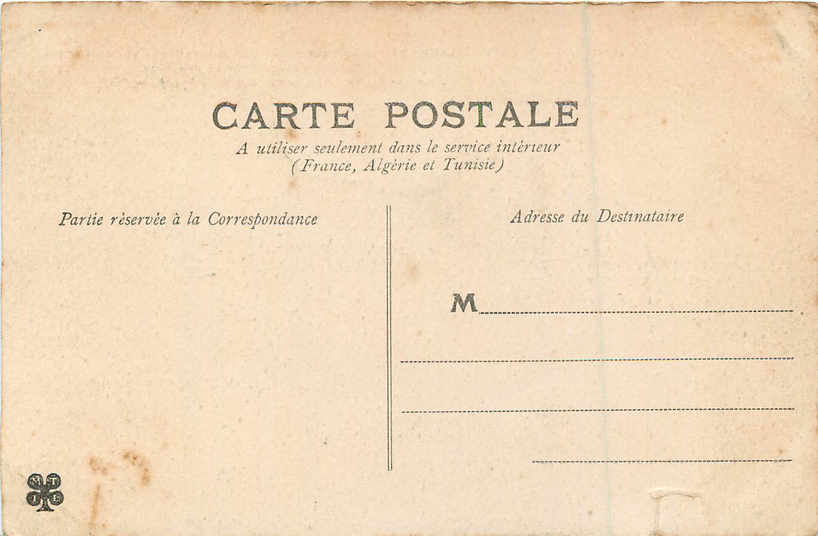 Boulogne-sur-Mer — Vue générale de l'entrée du Port prise du Calvaire des marins — A.C. n°245 — Rückseite