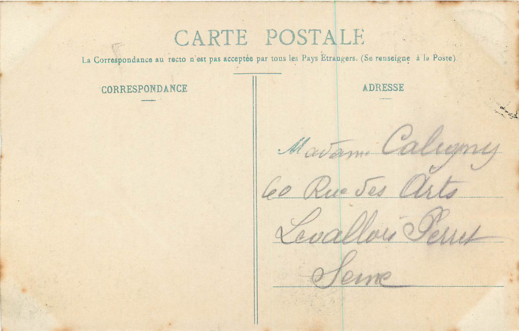 Lisieux — Vue prise du haut de la Flèche de Saint-Pierre sur la Route de Rouen — éditeur non visible, n° de série 85 — Verso