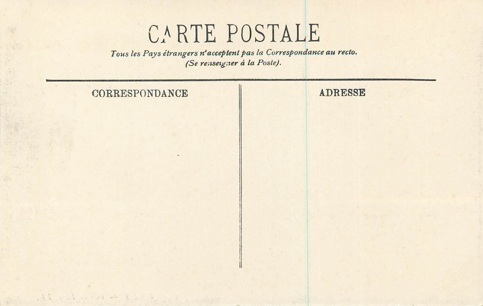 CPA Vichy Vue du Parc — Rückseite