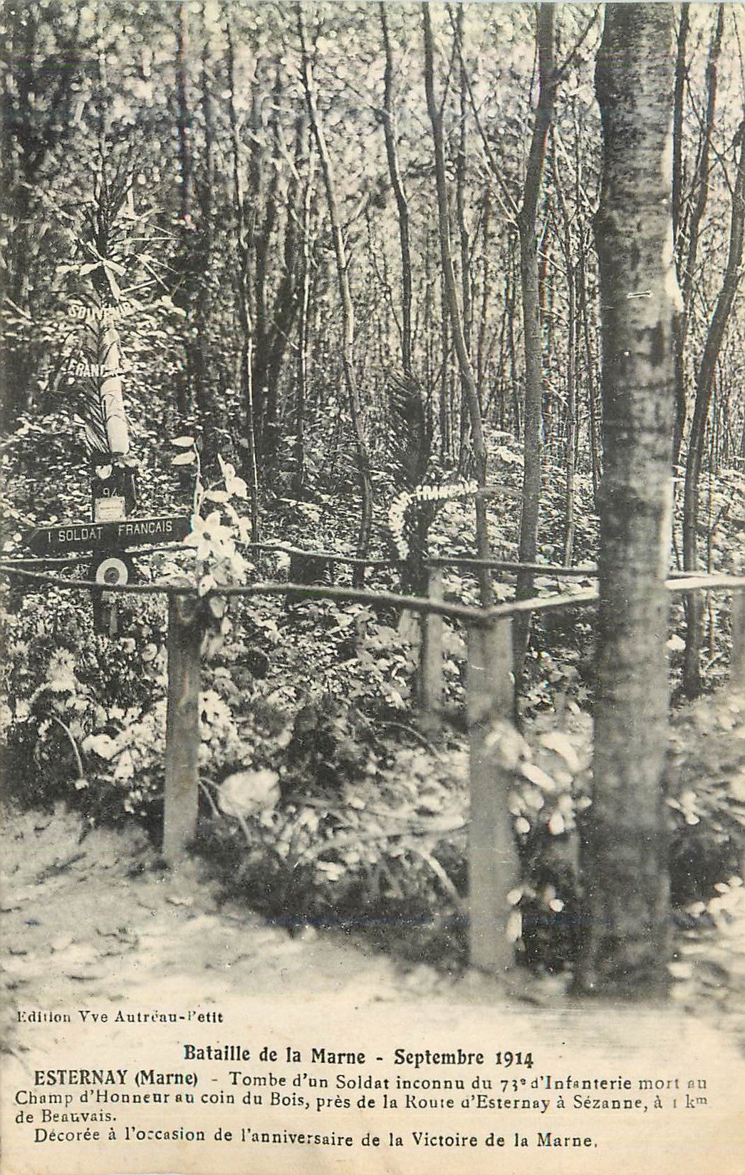 CPA Esternay (Marne) Bataille de la Marne Septembre 1914 Militaria