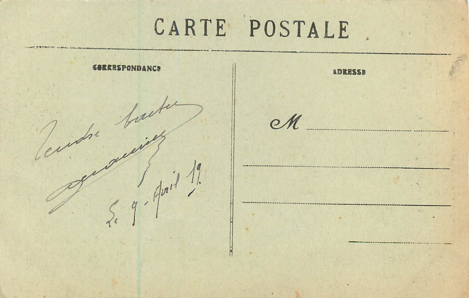 CPA Esternay (Marne) Bataille de la Marne Septembre 1914 Militaria — Back