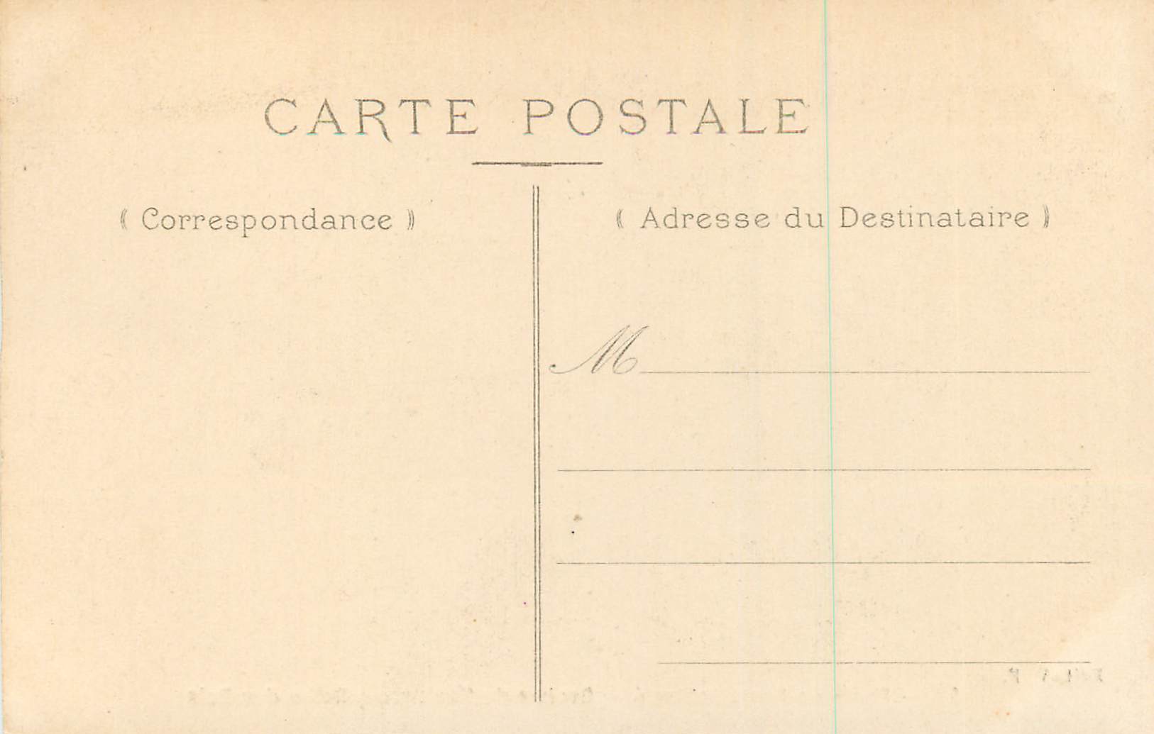 Forêt de Fontainebleau — Rocher de Nemorosa, Reine des Bois — Edit. V. F. n° 93 — Verso