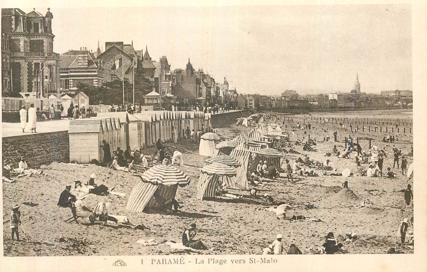 CPA Parame La Plage vers St Malo