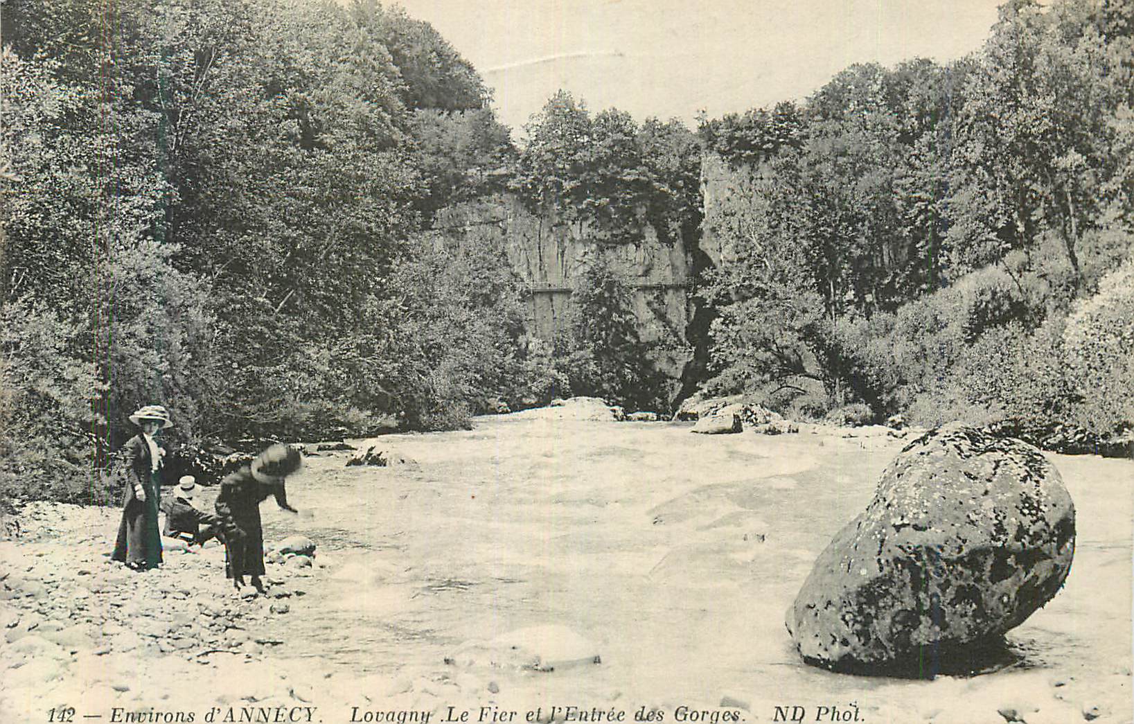 CPA Environs d'Annecy Lovagny Le Fier et l'Entree des Gorges