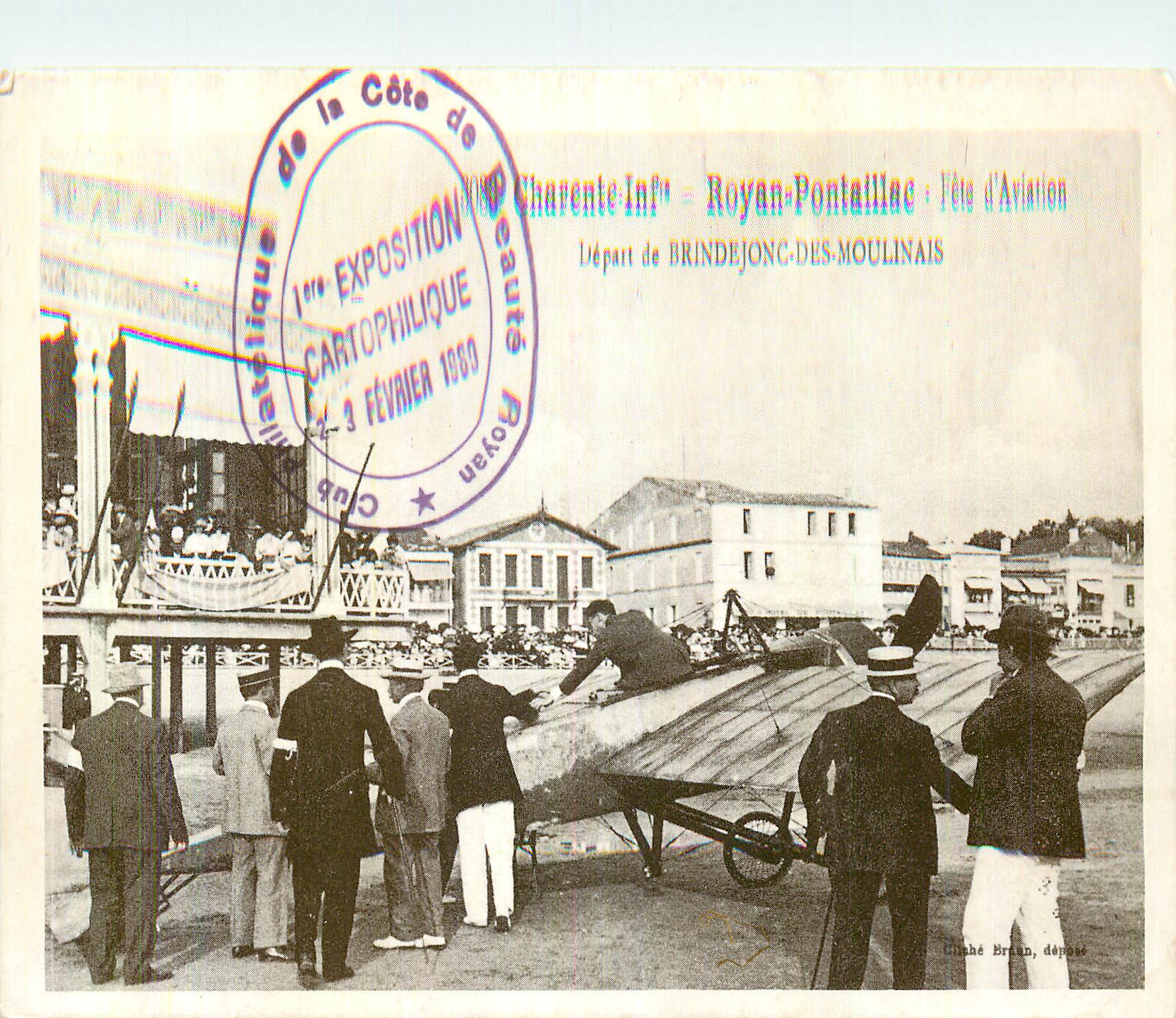 CPM Charente Inf Royan Pontaillac Fete d'Aviation Depart du Brindejonc des Moullinais