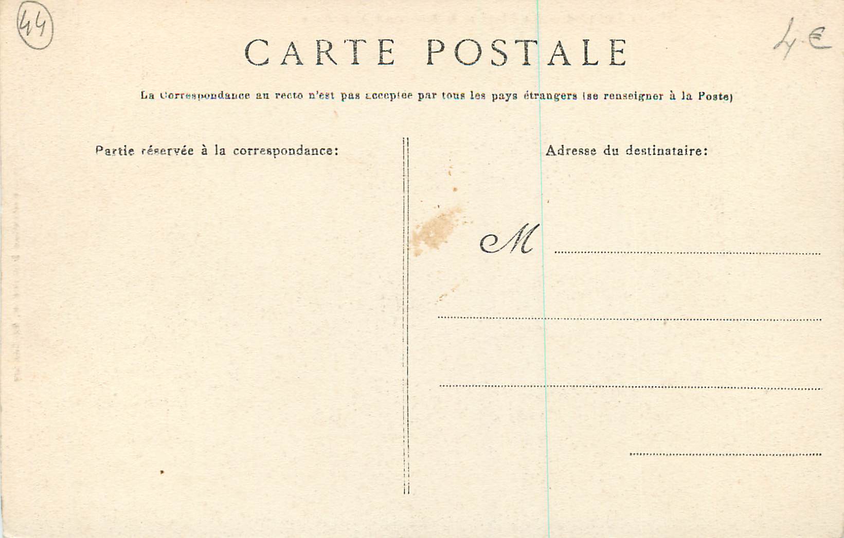 CPA St Nazaire La Plage et le Boulevard de l'Ocean — Rückseite