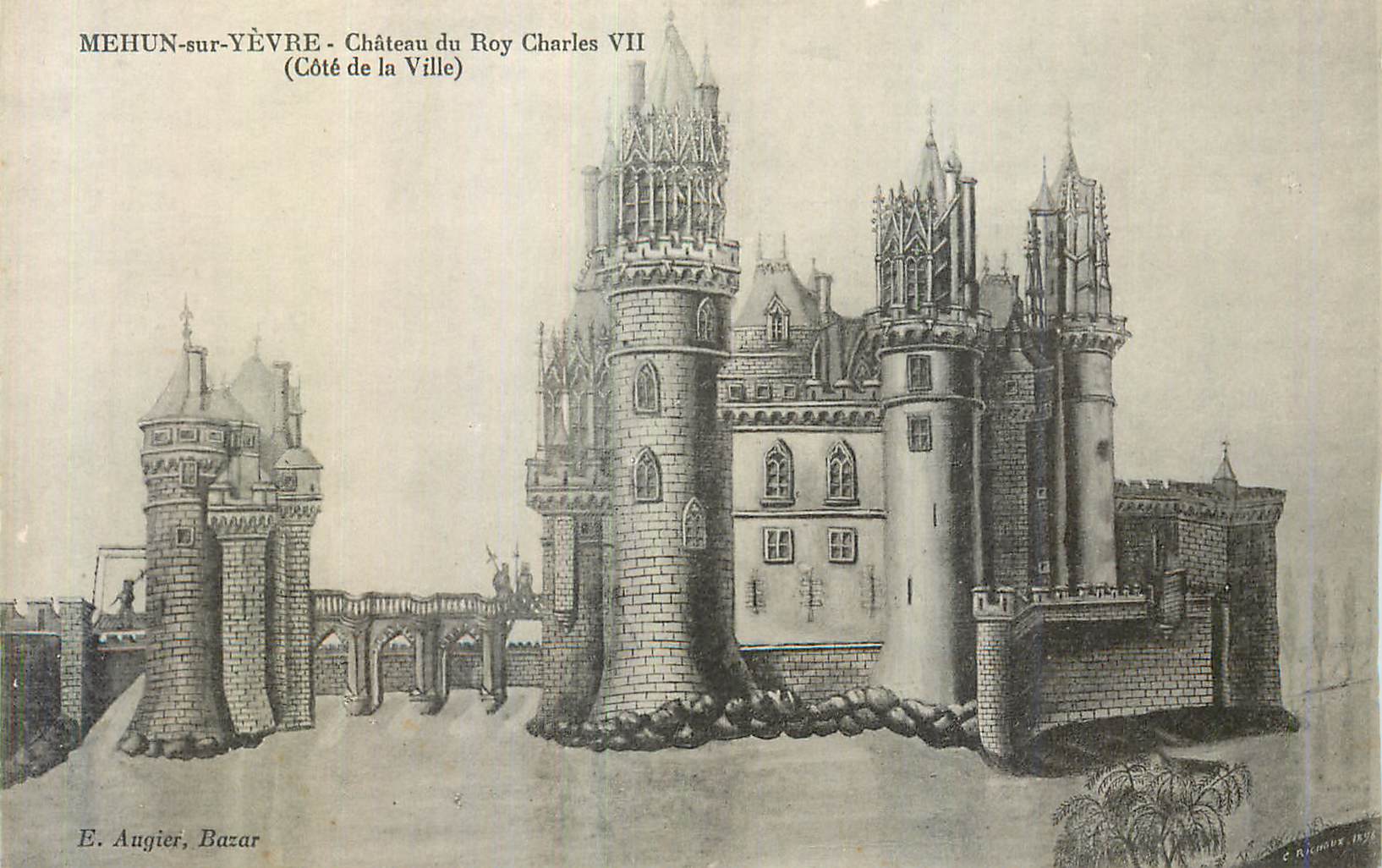 MEHUN-sur-YÈVRE - Château du Roy Charles VII (Côté de la Ville) — E. Augier, Bazar