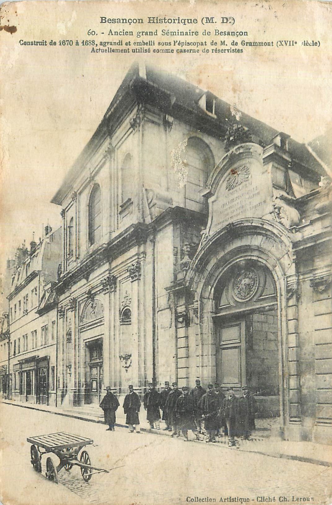 BESANÇON HISTORIQUE (M. D.) — Ancien grand Séminaire de Besançon — Collection Artistique - Cliché Ch. Leroux