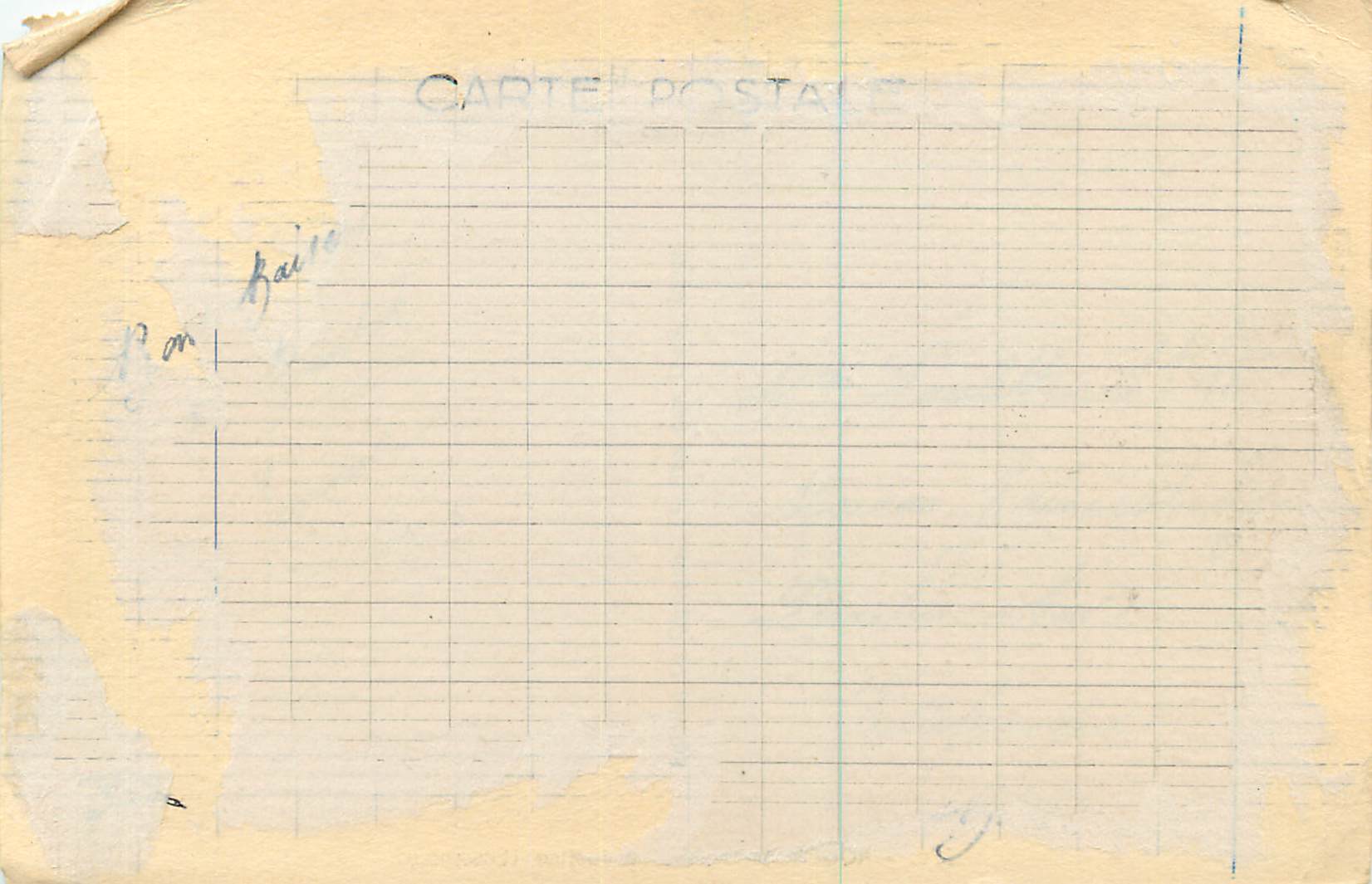 CPA Rouen Palais de la Justice (Ensemble) — Verso