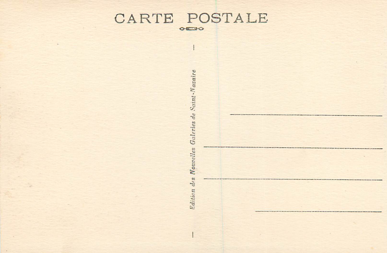 CPA Saint Nazaire (I L) Le Boulevard de l'Ocean et la Plage — Rückseite