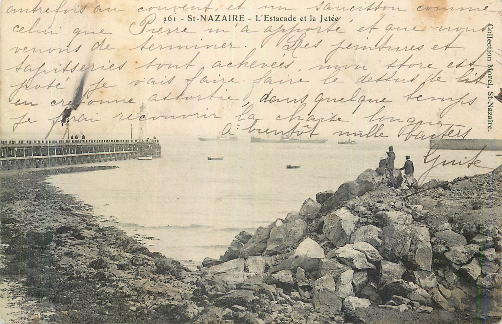 CPA St Nazaire L'Estacade et la Jetee