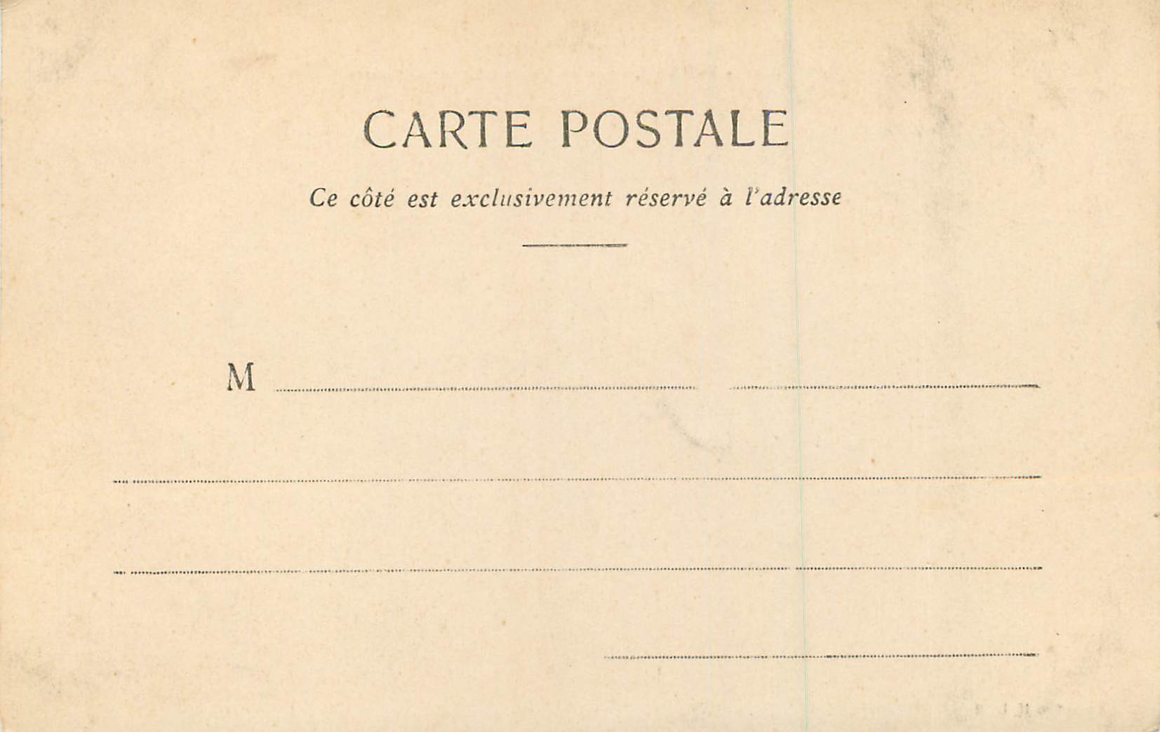 St-Malo - Wellen, die sich gegen die Mauern schlagen — Küste von Émbrave — Sammlung H. L. M. — Rückseite