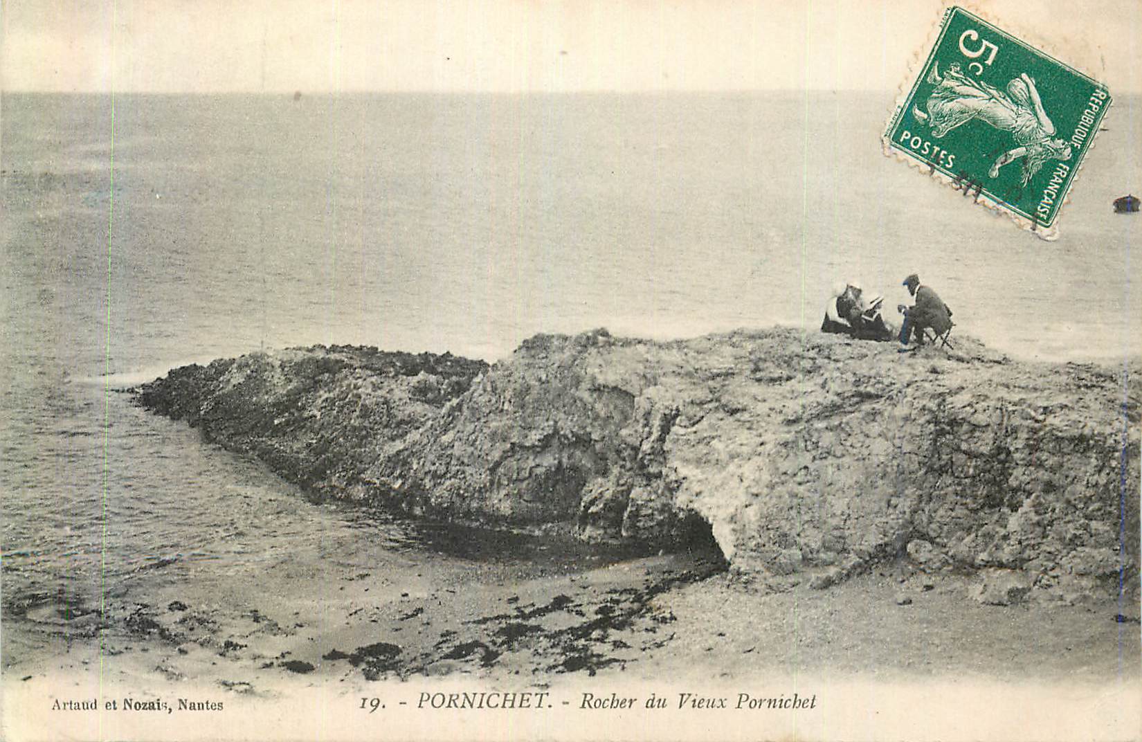 CPA Pornichet Rocher du Vieux pornichet