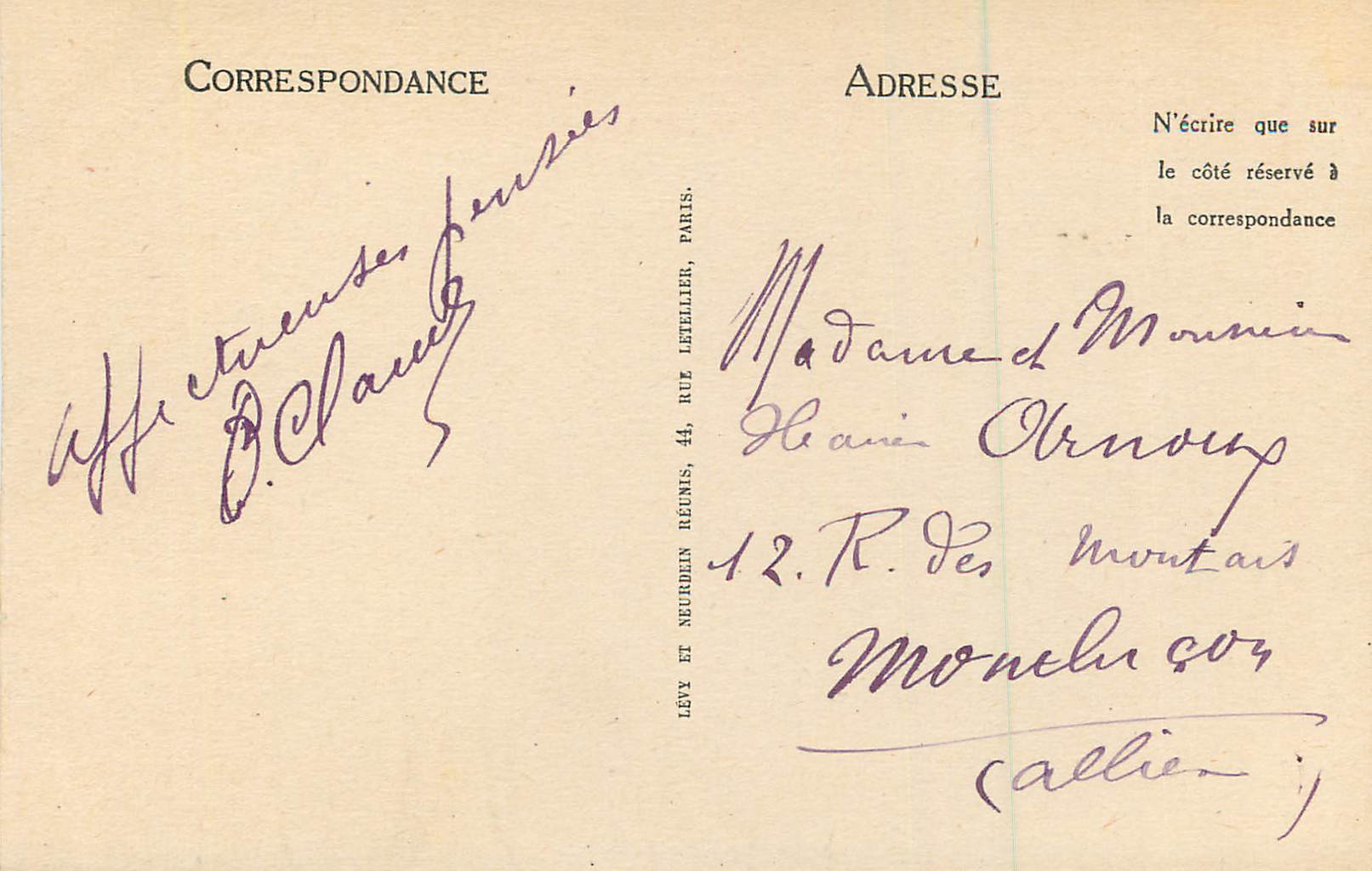 CPA Angers Le Monument de Marguerite d'Anjou — Rückseite