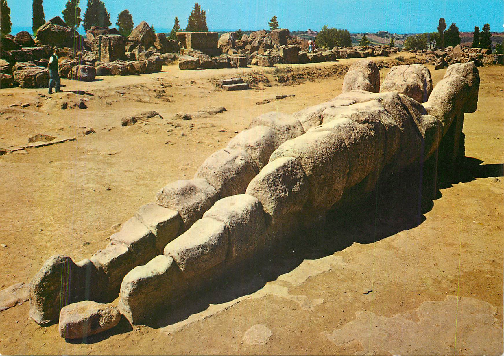 CPM Agrigento Un Des Talamont du Temple de Jupiter Olympique
