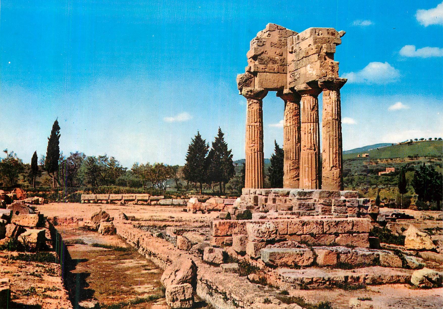 CPM Agrigento Tempio di Castore e Polluce Resti dell'Angolo Nord Ovest del Tempio