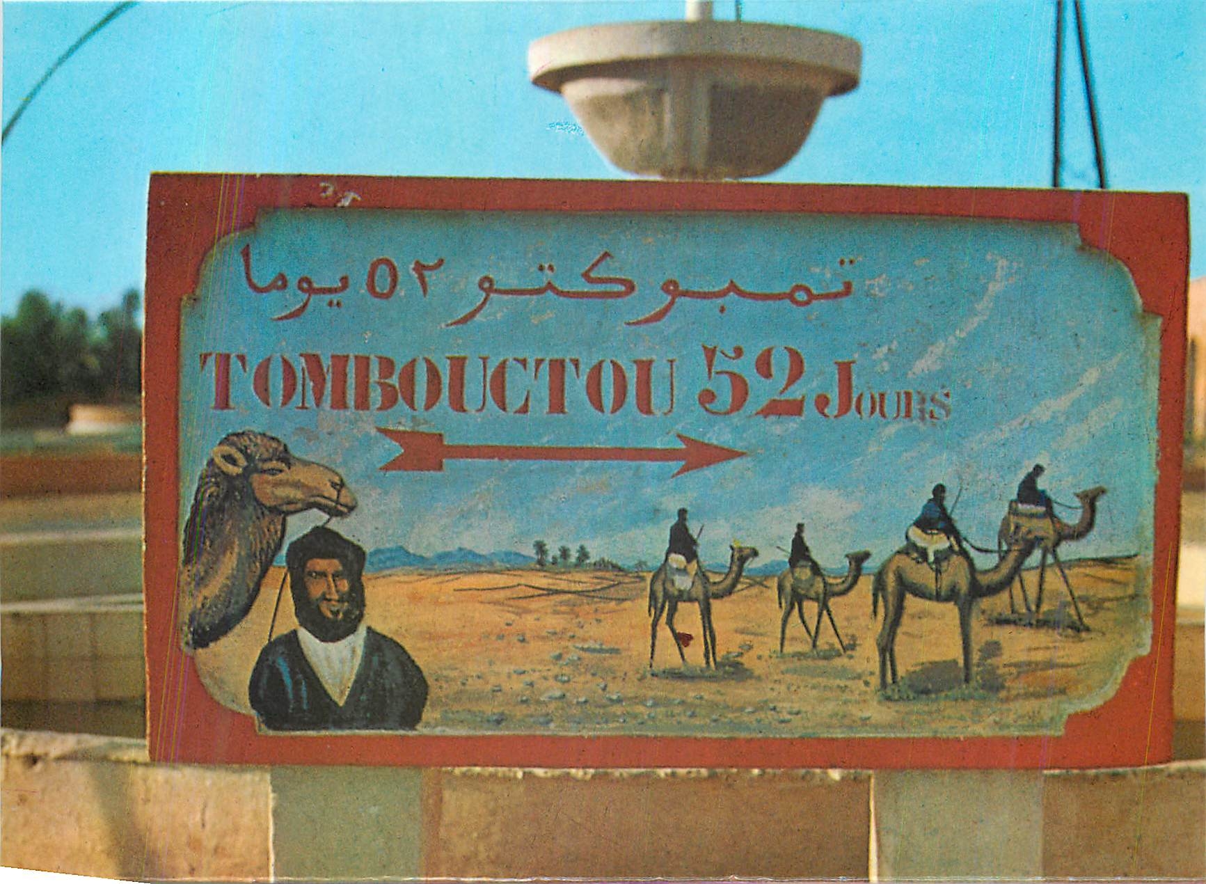 CPM Le Maroc Pittoresque Zagora Depart pour l'Aventure Tombouctou Chameaux