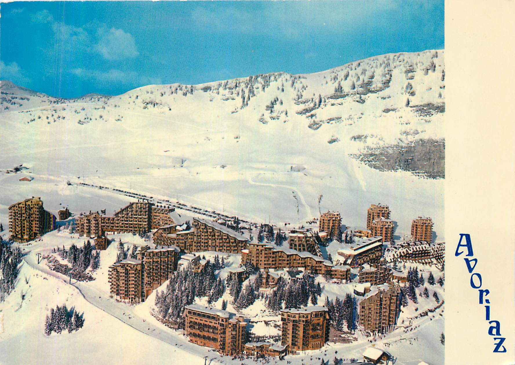 Avoriaz — Vue générale aérienne — Imprimeur CIM