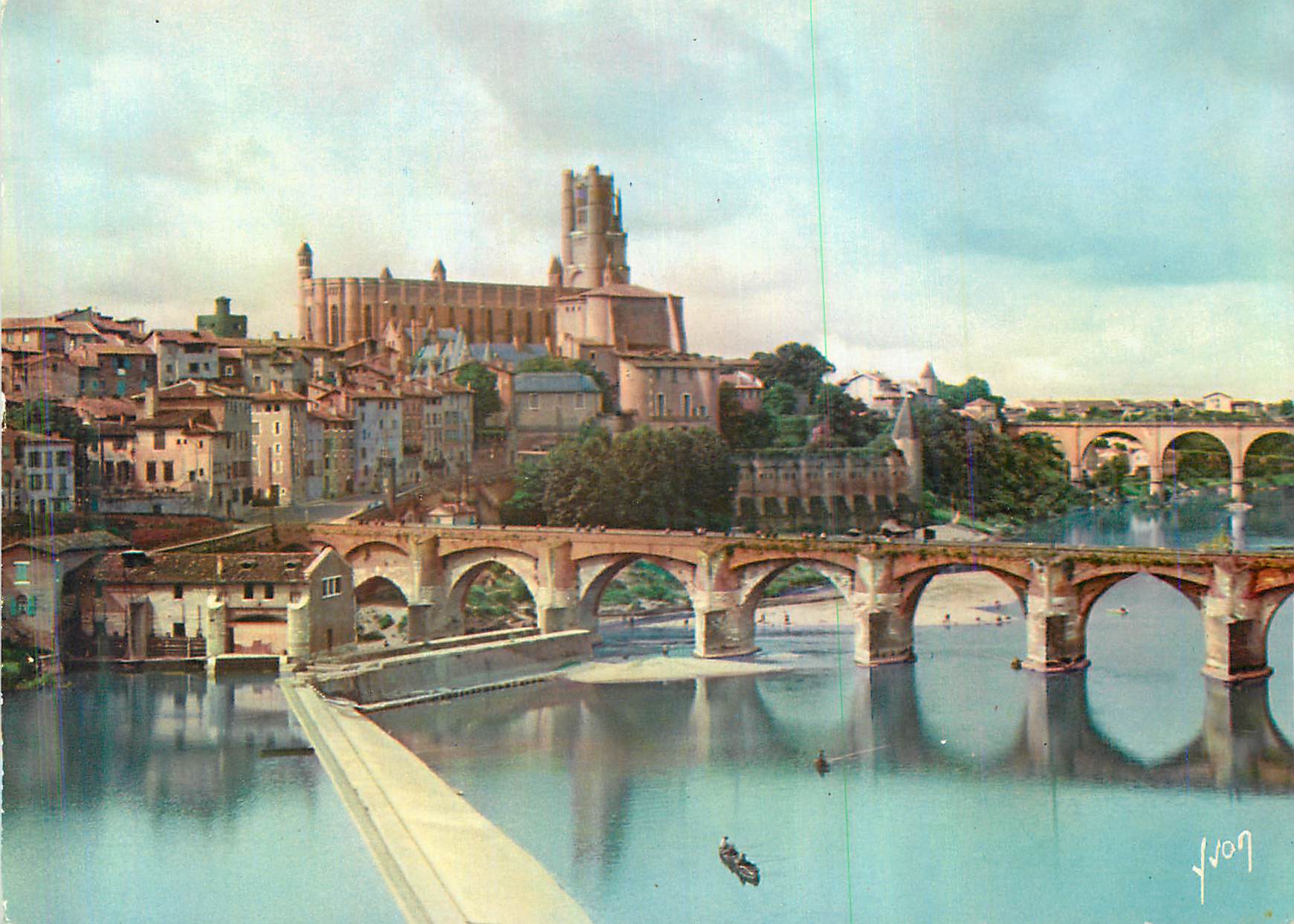 CPM Albi (Tarn) Couleurs et Lumiere de France La Cathedrle Saint Cecile