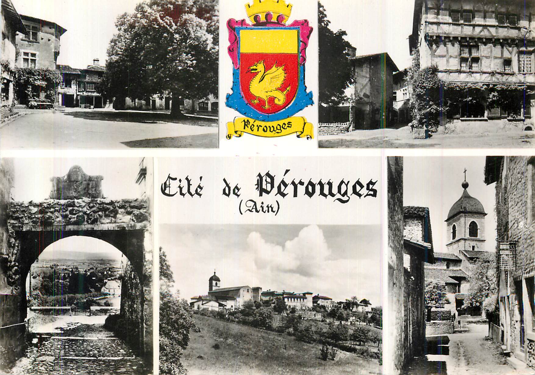 Cité de Pérouruges (Ain) — vue panoramique et monuments — Édition Chardonn - Pérouruges
