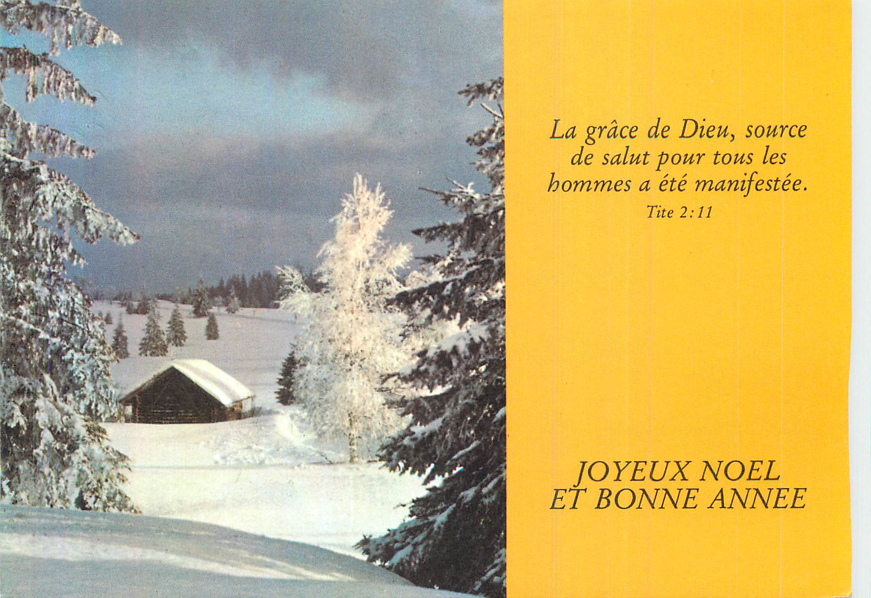 CPA Joyeux Noel et Bonne Anneee