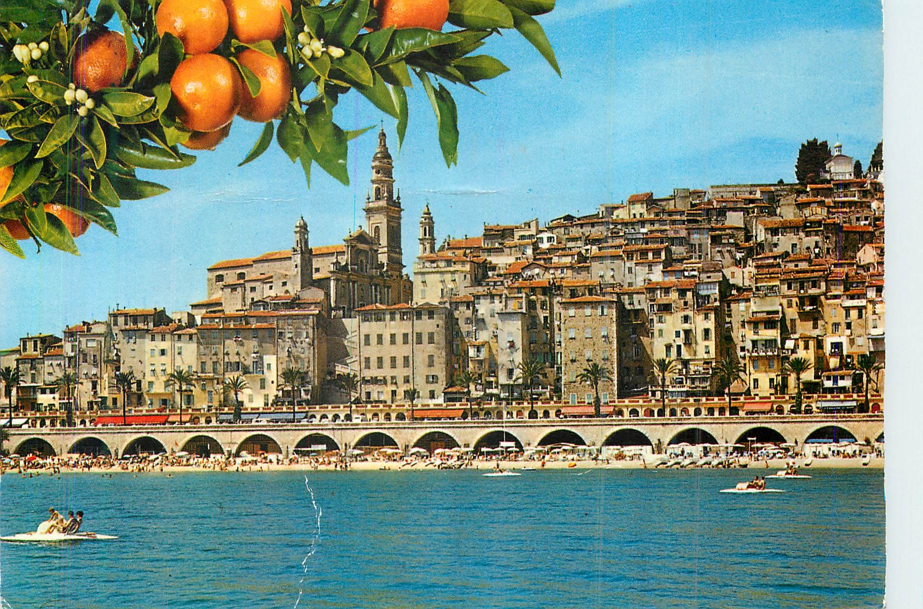 CPA Menton (A M) Les Sites Merveilleux de la Cote d'Azur Vue Pittoresque sur le Vieux Menton