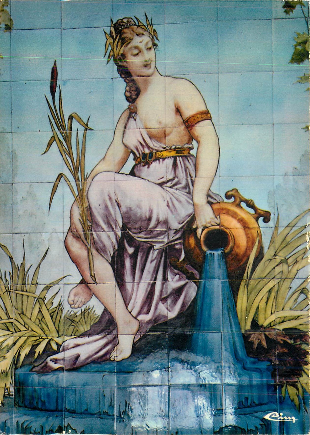 CPM Bourbon l'Archambault (Allier) La Deesse des Eaux