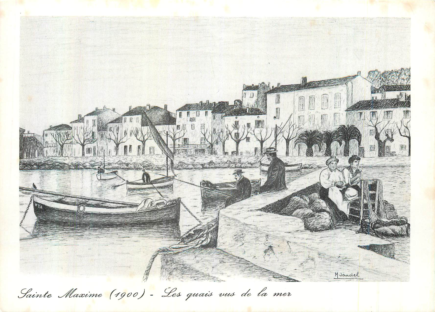 CPM Sainte Maxime a la Belle Epoque Les Quais vus de la Mer (1900)
