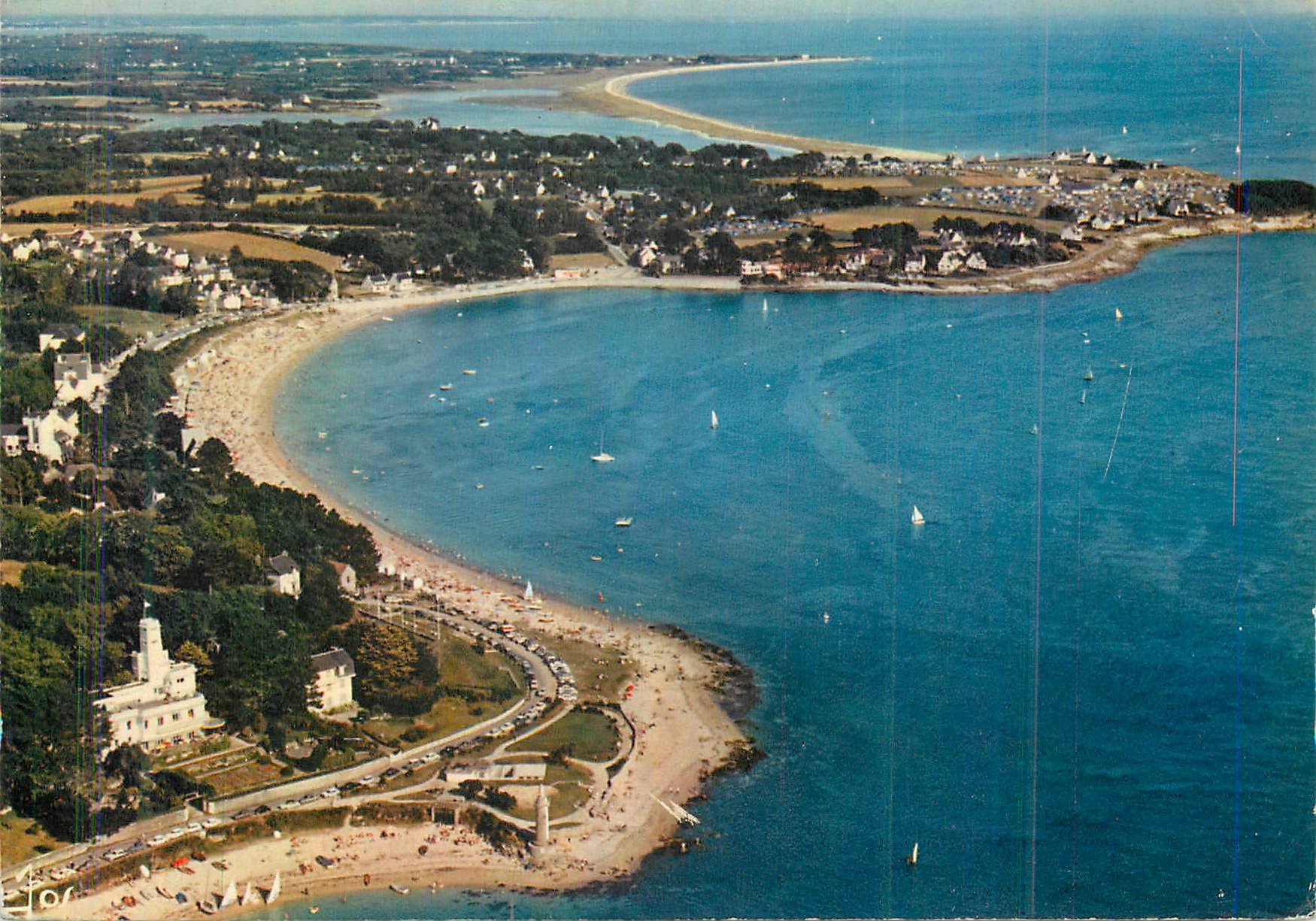 CPM Benodet La Bretagne en Couleurs La Corniche vers Le Letty