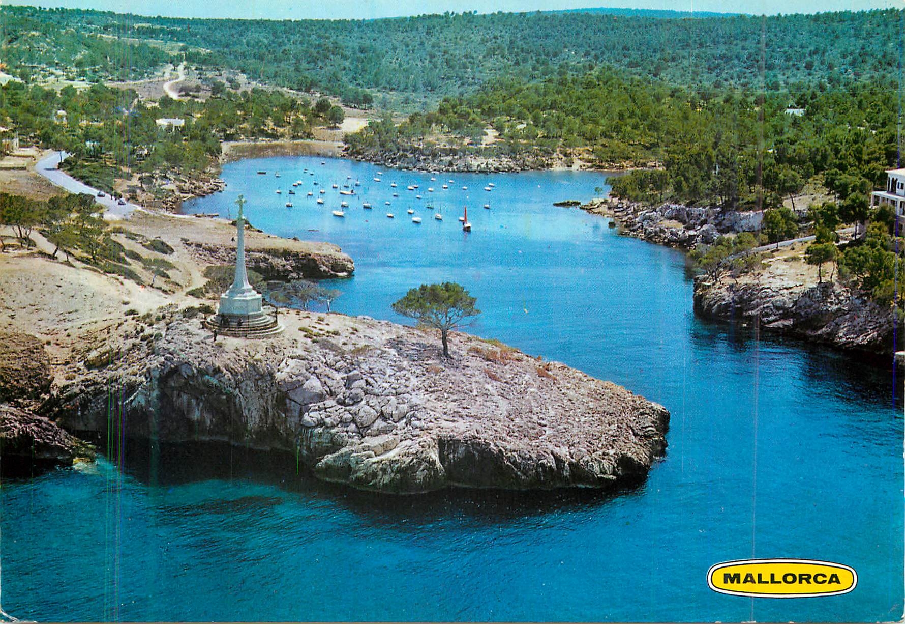 CPM Mallorca (Baleares) Espana Santa Ponsa Vista Aerea de una de sus Caletas