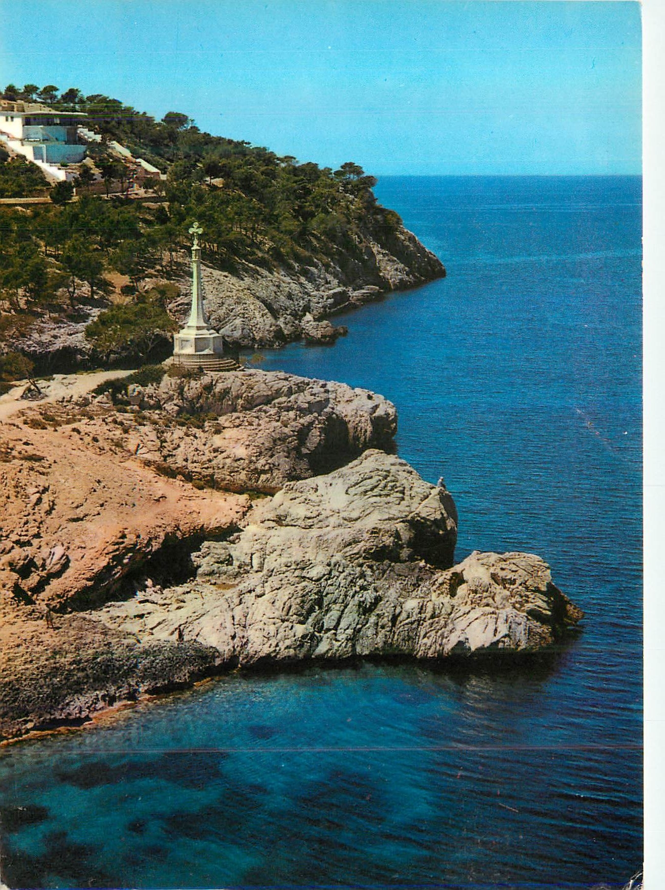 CPM Mallorca (Baleares) Espana Santa Ponsa Cruz Conmemorativa del a Conquista de la Isia