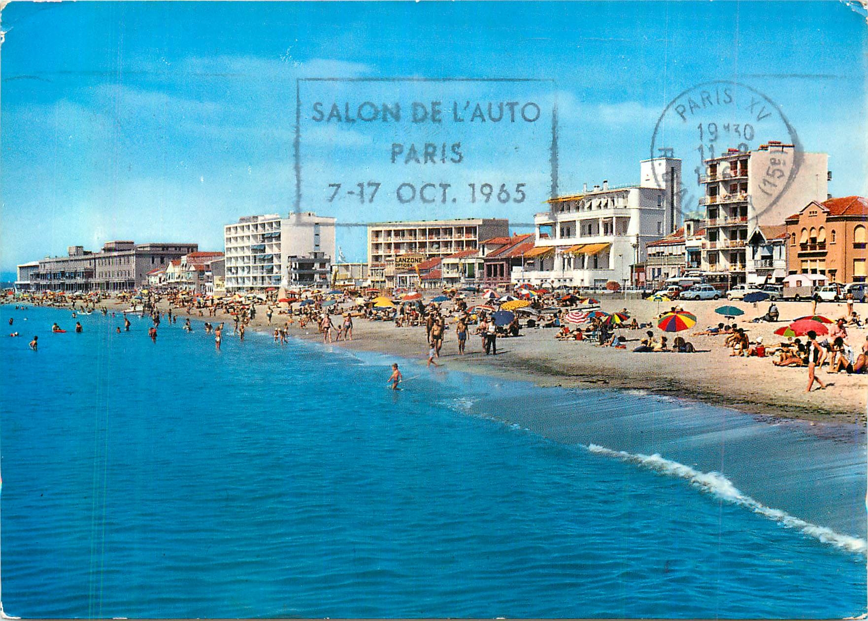 CPM Palavas les Flots (Herault) Rive Droite Le Front de Mer et Saint Pierre