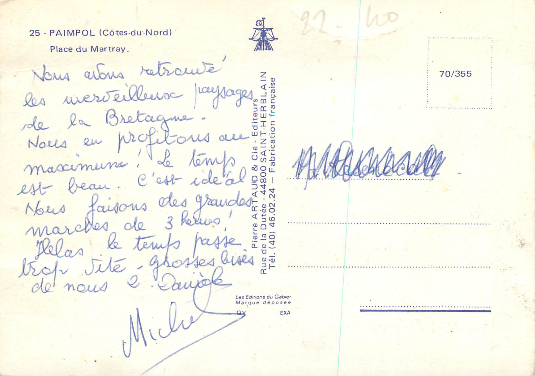 Paimpol (Côtes-du-Nord) — Place du Martray — Éditions Saint-Herblain — Reverso