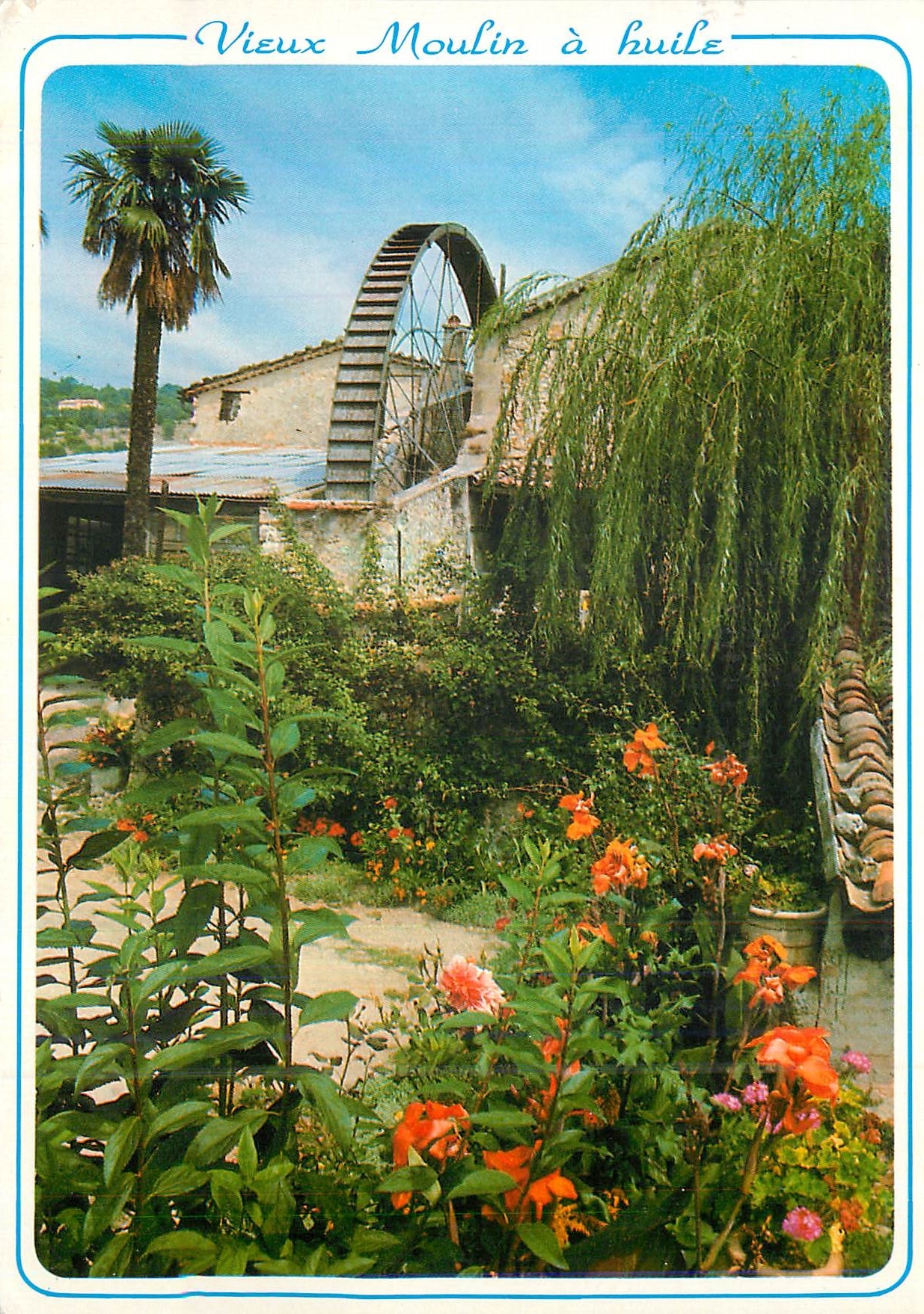 CPM Opio 2 Route de Chateauneuf le Rouret France Moulin a Huile de la Brague XVeme Siecle