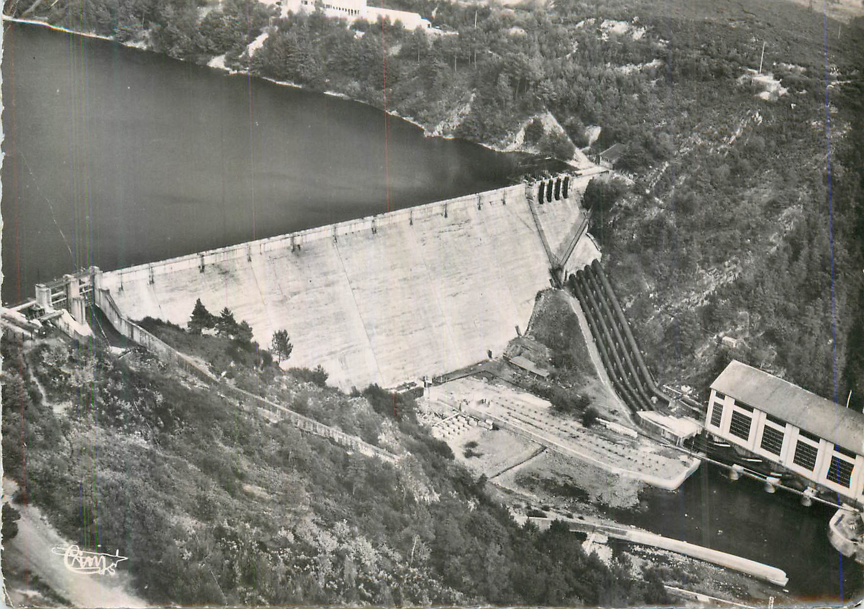 Barrage de Guerledan — Mur-de-Bretagne (C.-du-N.) — Éditions Aériennes Véritable