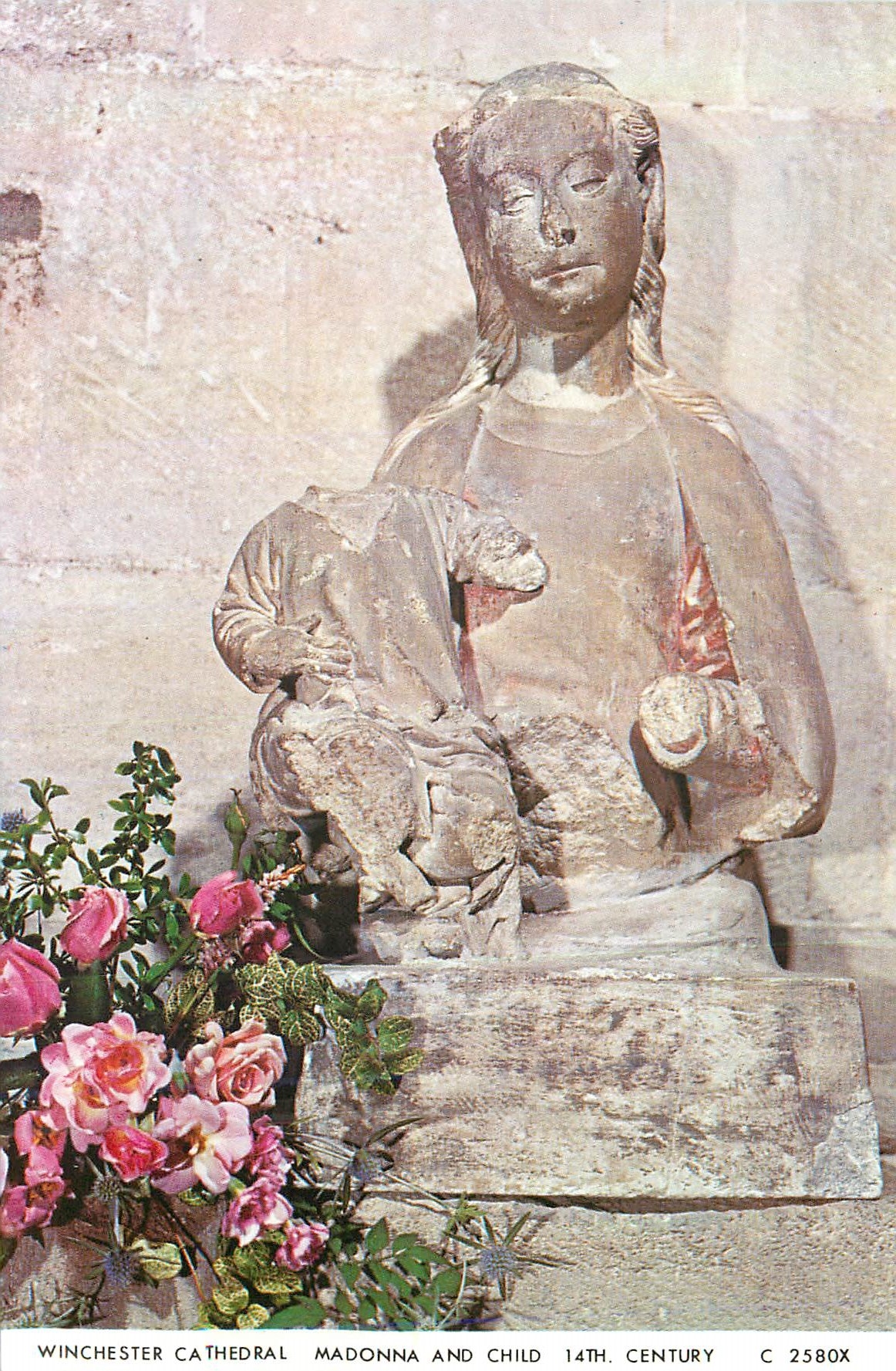 CPM Winchester Cathedral Madonna and Child 14th Century