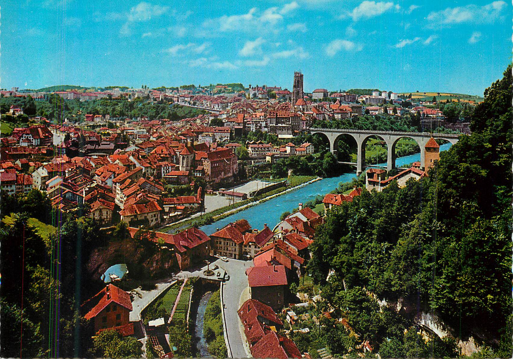 CPM Fribourg Vue Generale