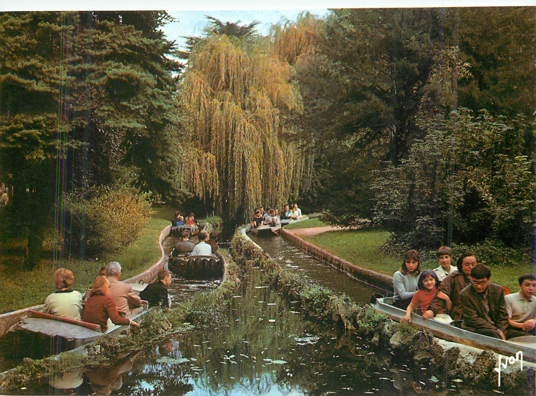 CPM Paris Bois de Boulogne la Riviere Enchantee Couleurs et Lumiere de France