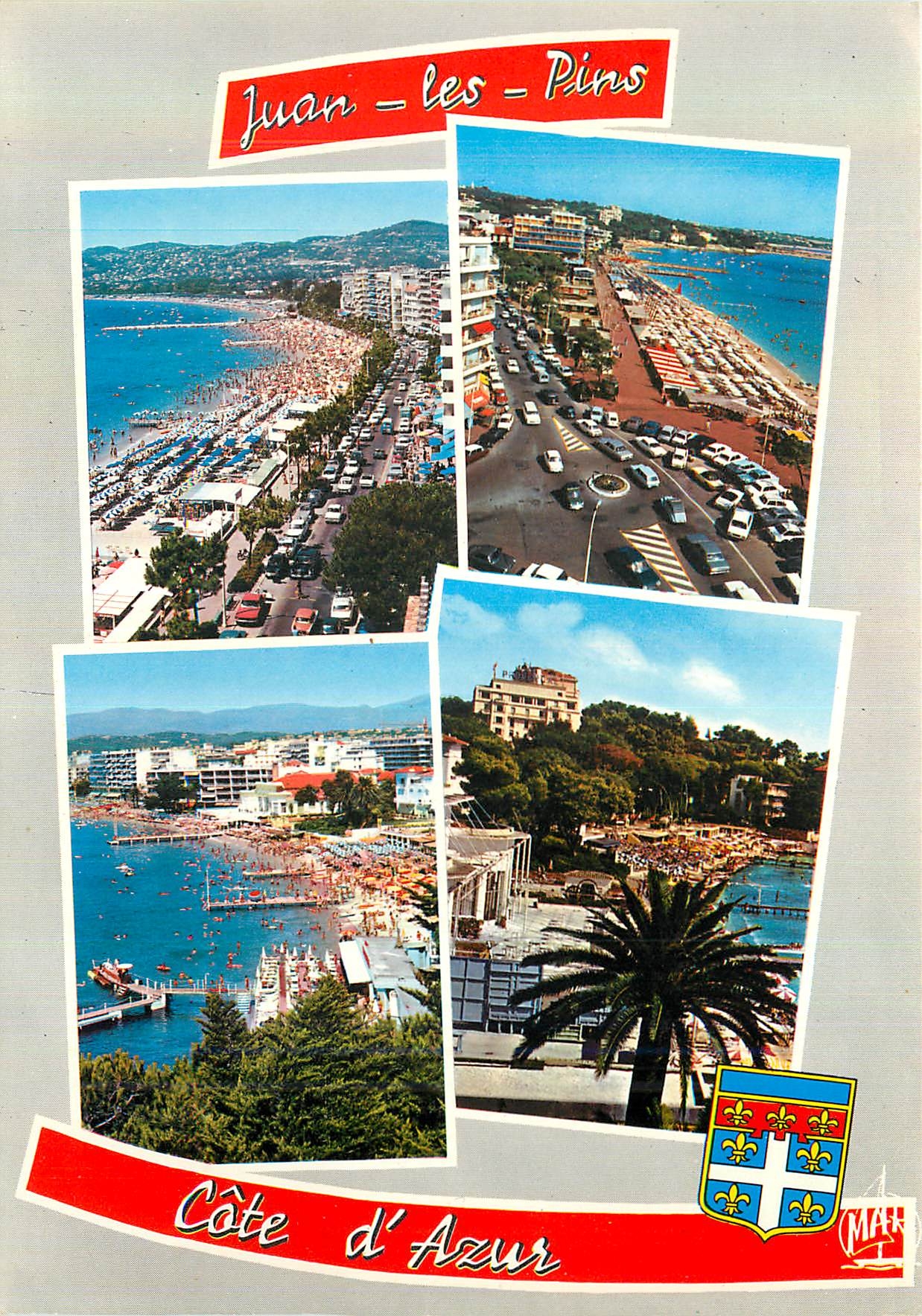 CPM Juan les Pins la Cote d'Azur l'Avenue Guillaumont et la Plage