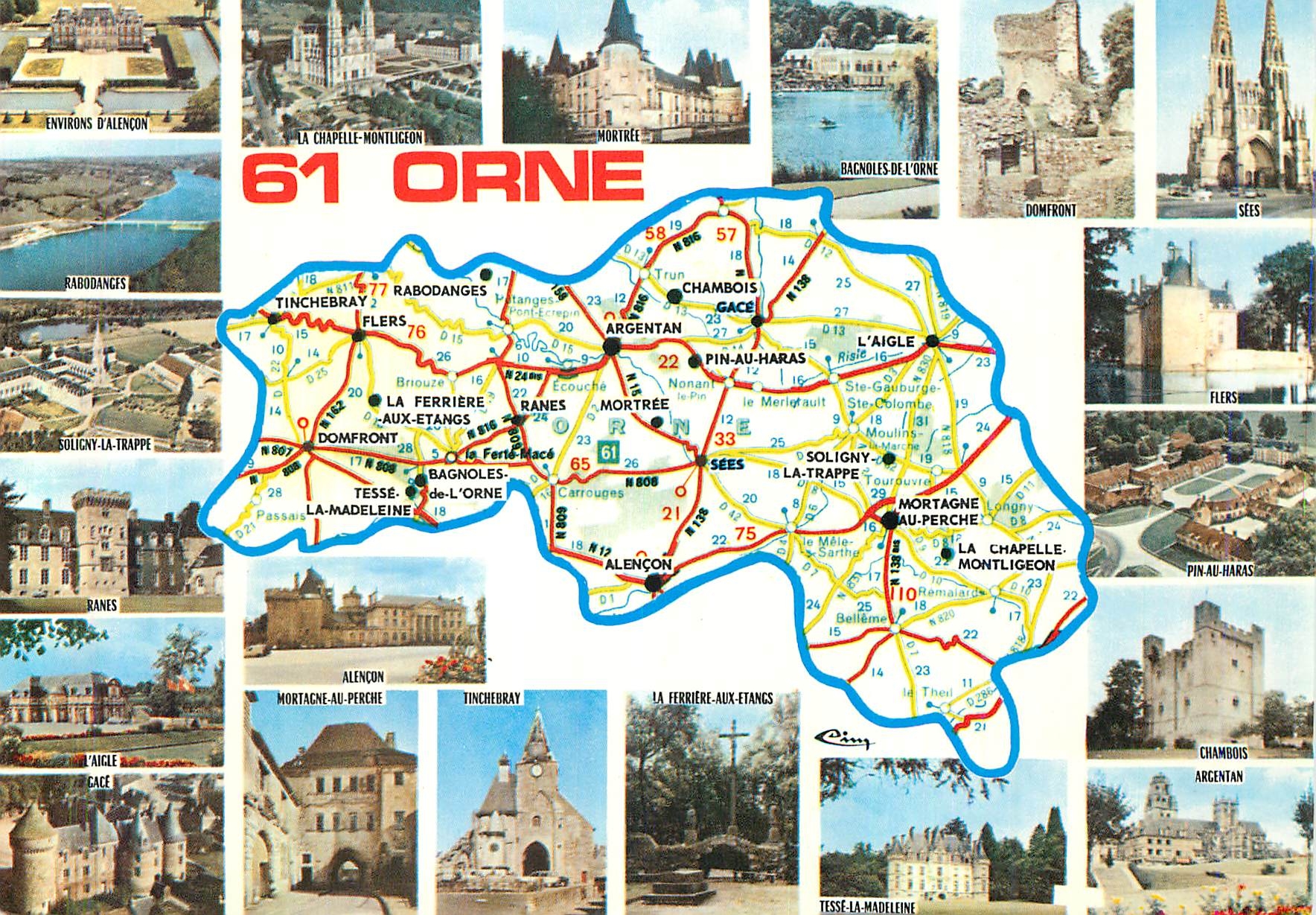 CPM Alencon Orne Prefecture Sous Prefecture Argentan Mortagne