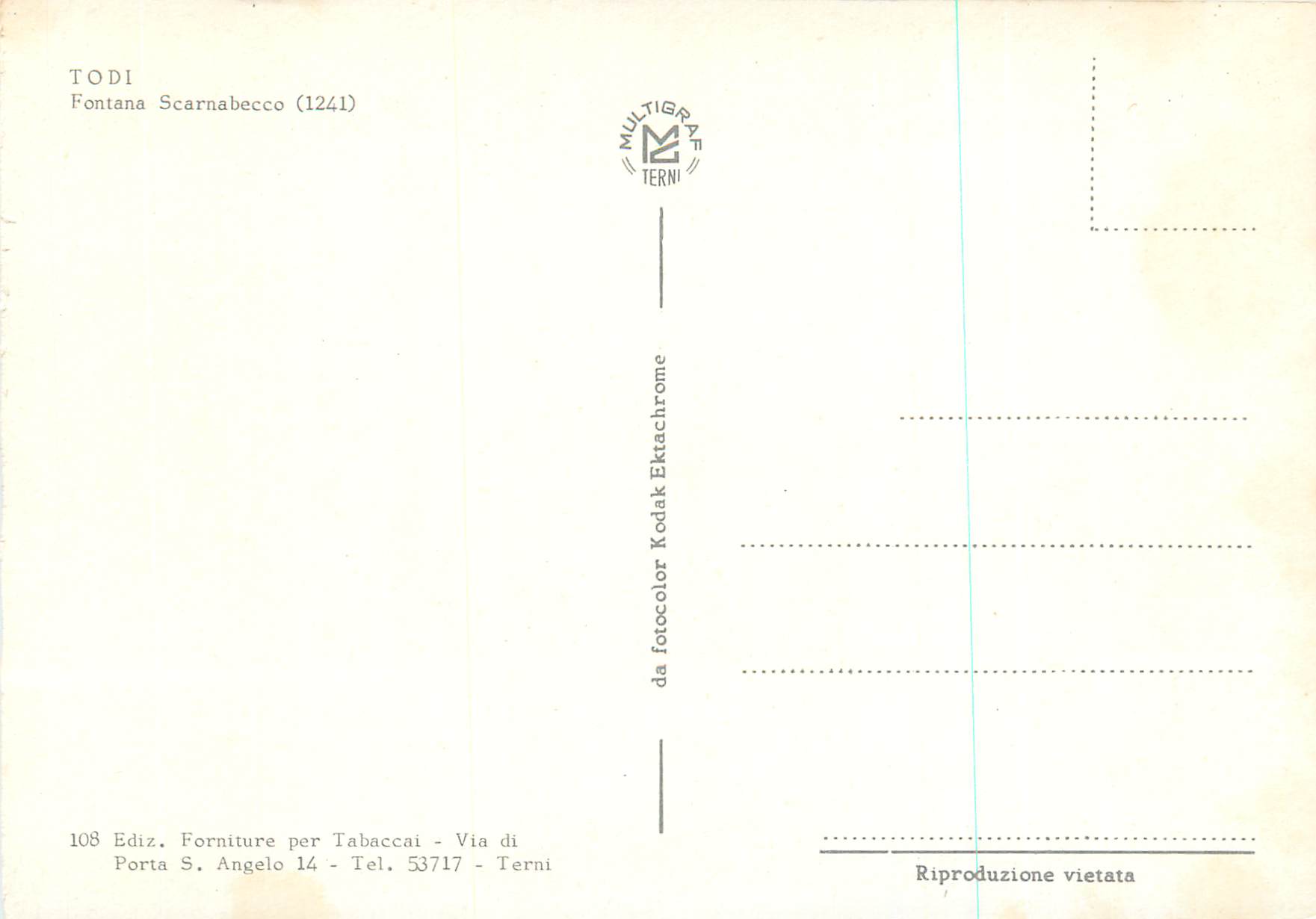 CPM Todi Fontana Scarnabecco — Rückseite