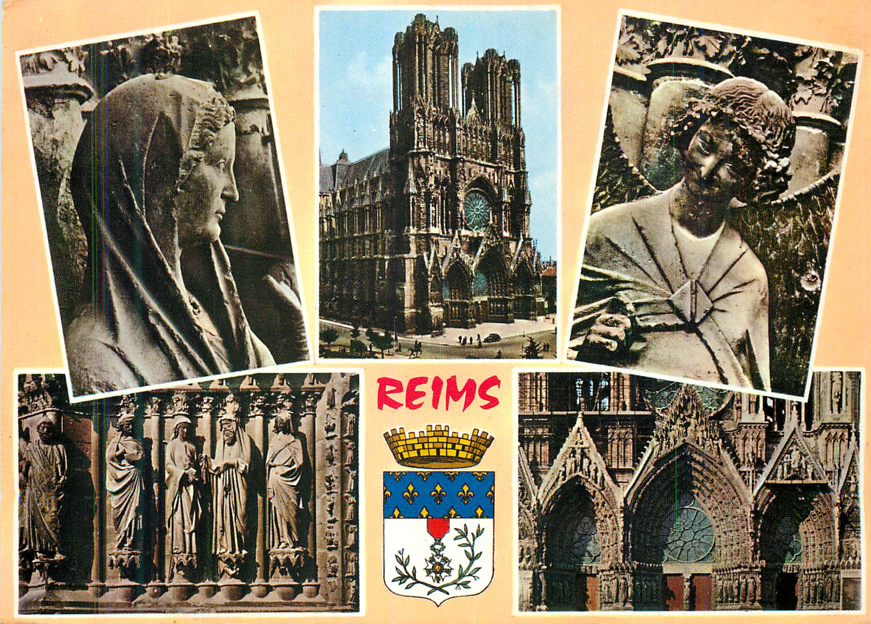 CPM Reims Ville d'Art et d'Histoire Facade de la Cathedrale (XIIIs Siecle)