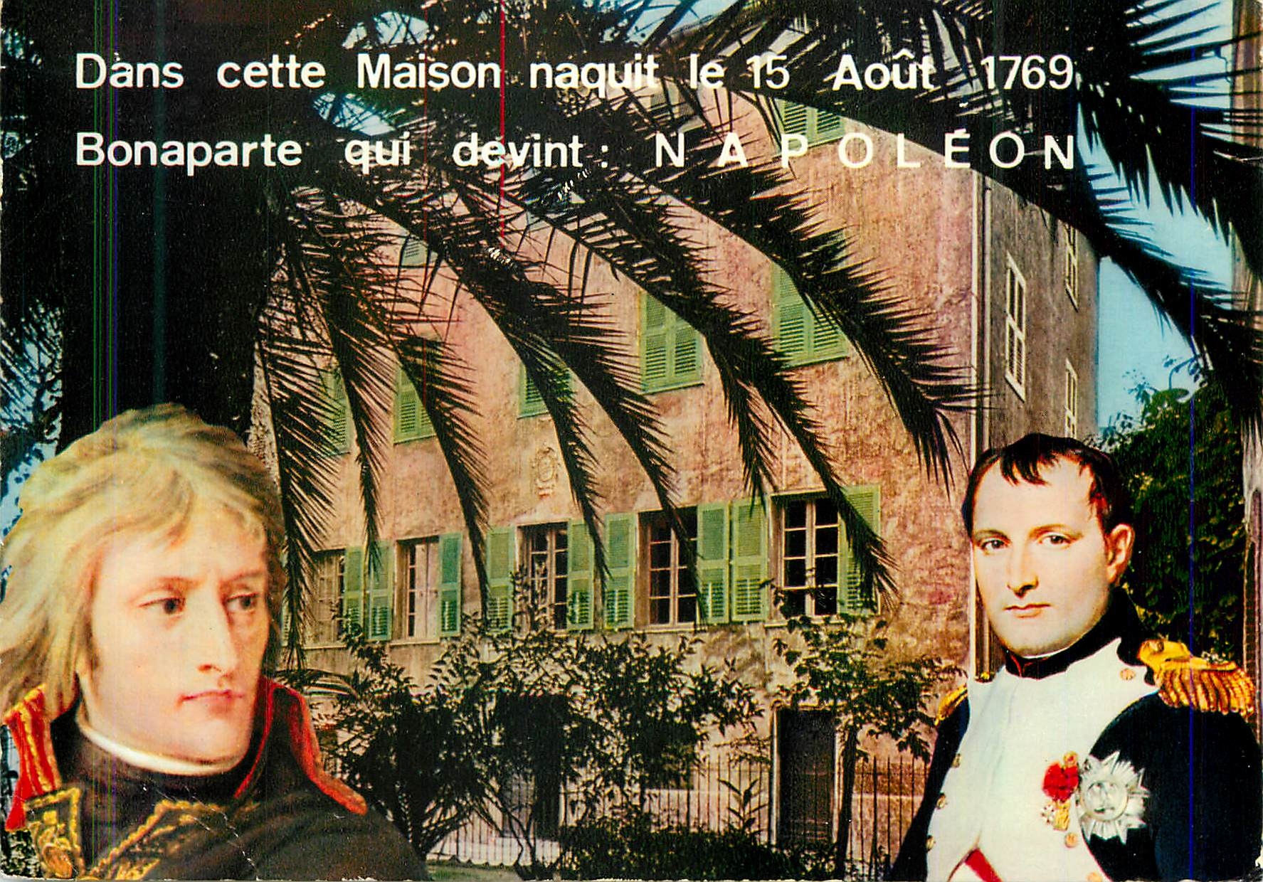 CPM Charmes et Couleurs de la Corse la Maison ou Naquit Napoleon 1er Bonaparte