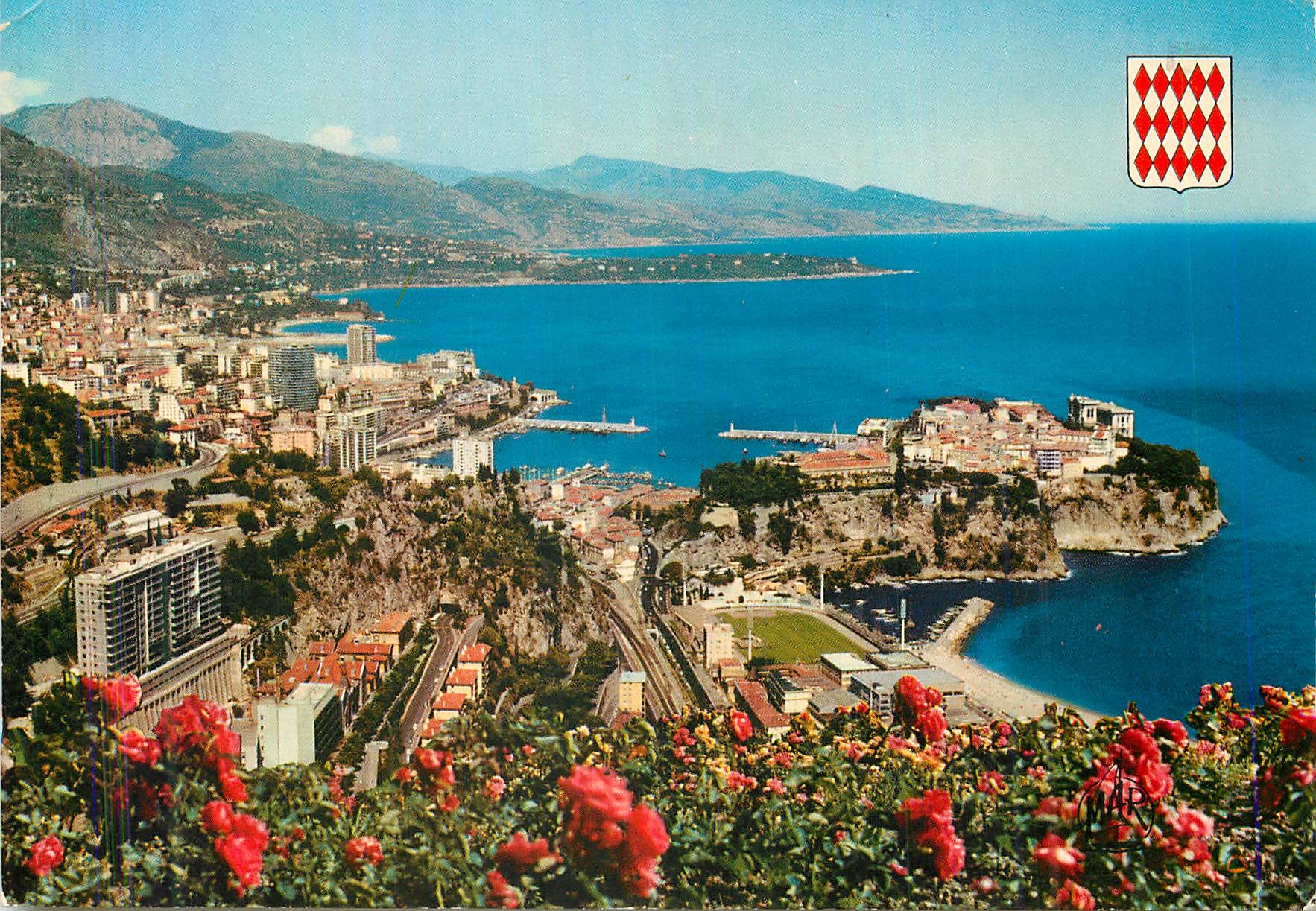 CPM La Principaute de Monaco Vue Generale de Monaco et Monte Carlo