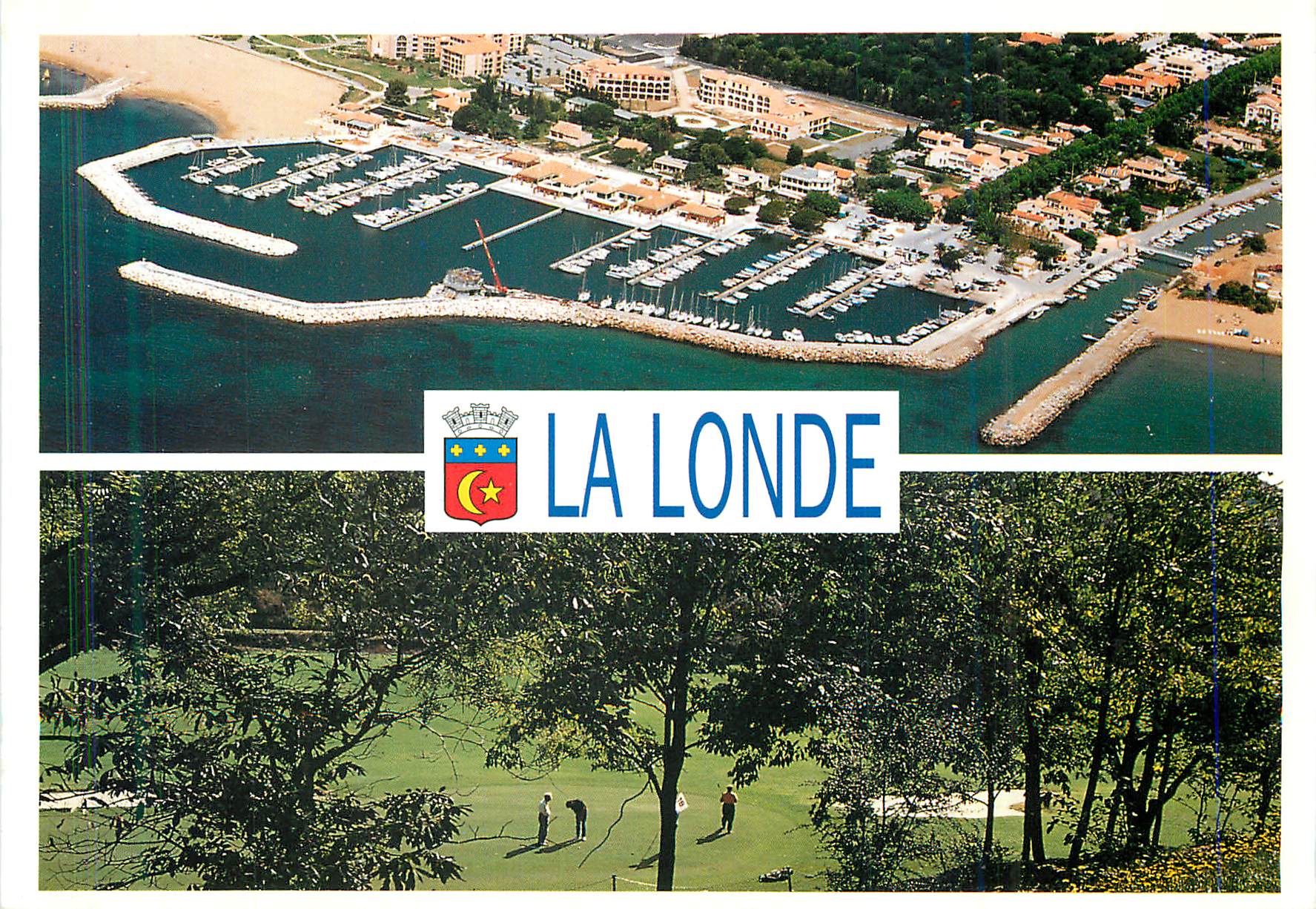 CPM La Londe Les Maures Au Soleil de la Cote d'Azur Le Port Miramar Le Golf de Valcros