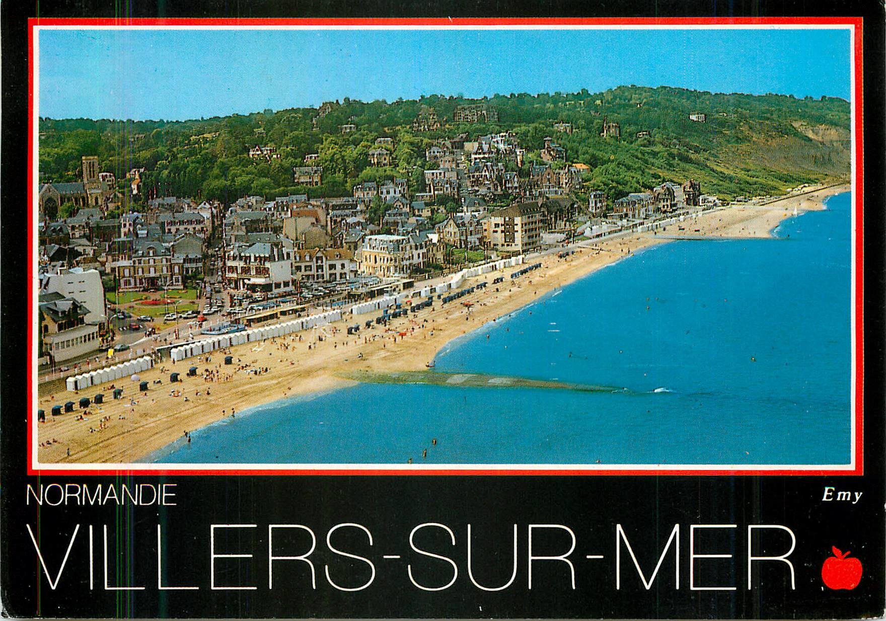 CPM Villers sur Mer (Calvados) Normandie Vue Aerienne de la Plage et du Front de Mer