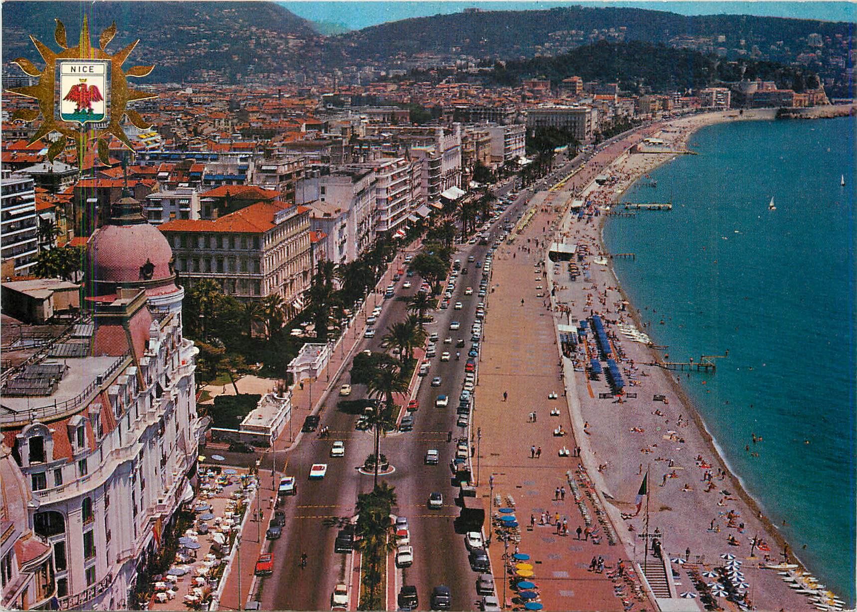 CPM Nice Cote d'Azur French Riviera Vue Aerienne La Promenade des Anglais