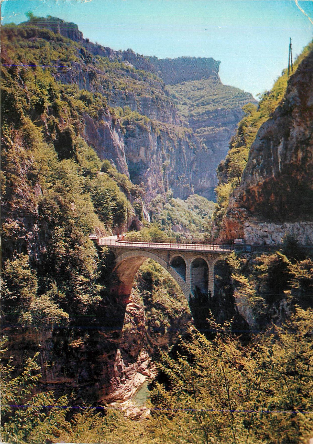 CPM Excursion des Gorges du Loup (Alpes Maritimes) Le Pont de l'Abime