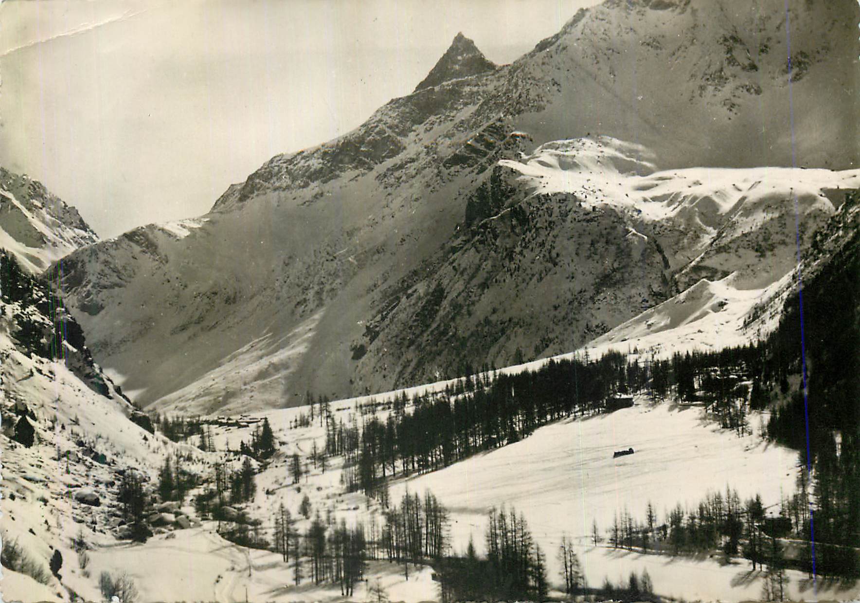 CPM Peisey Nancroix (Savoie) Le Chateau des Mines et la Pointe de L'Alliet