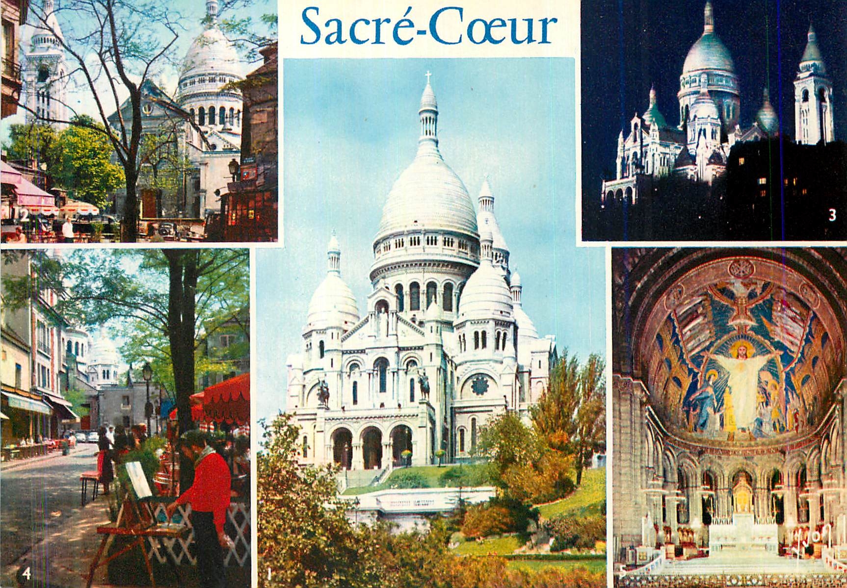 CPM Paris Basilique de Sacre Coeur